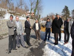 ALAPLI DA HEYELAN NEDENİYLE YOL ÇÖKTÜ